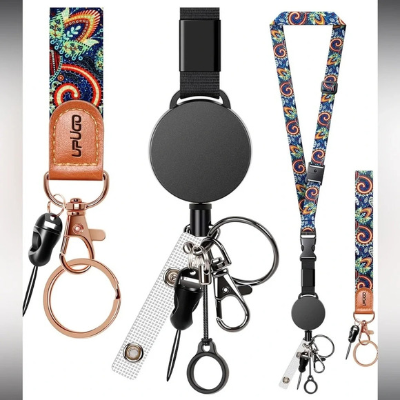 🆕 UpUGo Heavy Duty Retractable Neck and Wrist Lanyard Set - Picture 4 of 8